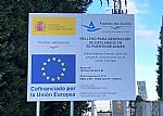 Cartel de las obras