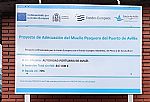 Cartel de las obras