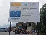 Cartel de las obras