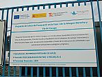 Cartel de las obras