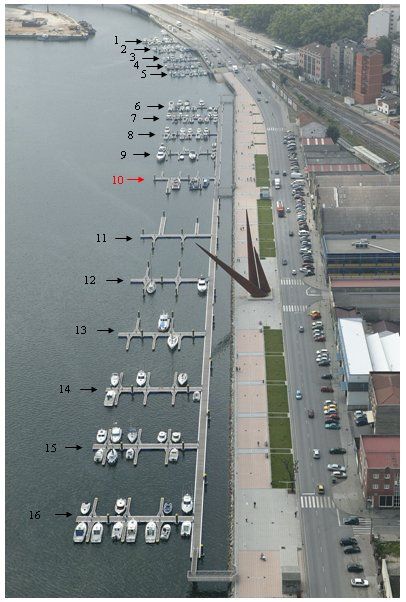 Pantalanes del Puerto deportivo